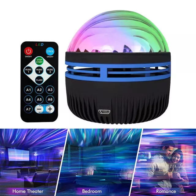 2 in1 Northern Lights and Ocean Wave Projector with 14 Light Effects for Party