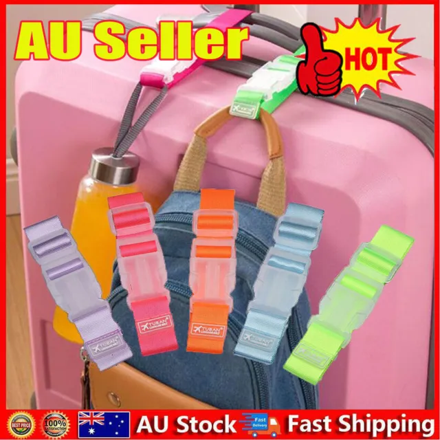 Travel Luggage Case Straps Suitcase Clip Protect Belt Adjustable Buckle Strap ZO