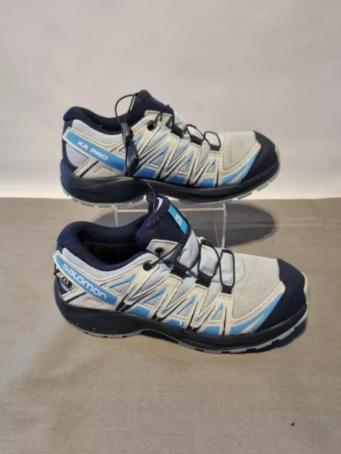 Salomon XA Pro Shoes size 3.5  Blue Hiking Trail