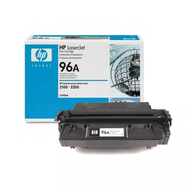 Genuine HP 96A C4096A  Black Toner for LaserJet 2100 2200 Series Brand New