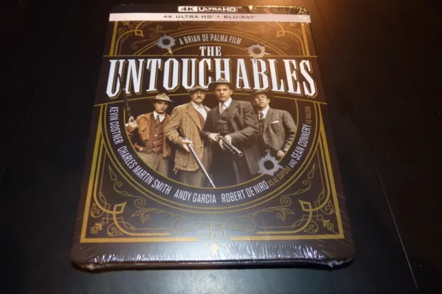 Steelbook Blu-Ray 4K + Blu-Ray Neuf "The Untouchables (Les Incorruptibles)"