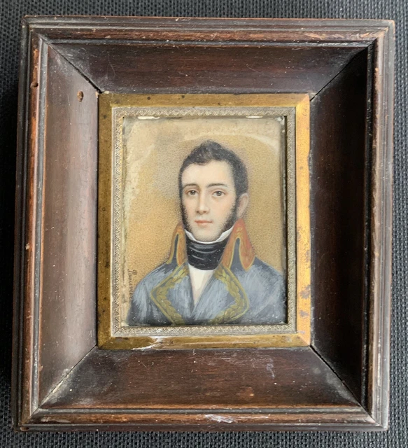 Portrait Miniature Ancien - Jacqueline De Gaestre, Signé Hubens - Occasion