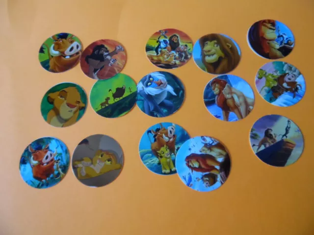 Pre Cut One Inch Bottle Cap Images MOVIE LION KING #2 Free Shipping