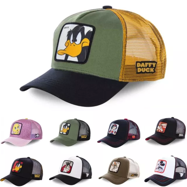Adjustable Cartoon Animal Baseball Trucker Snapback Hat Cap Mesh Farm Men Bros