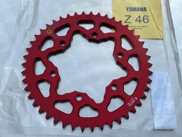 Sitta Alu Kettenrad 46 Zähne für Yamaha Tenere 700 World Raid, Rally, XTZ690 rot