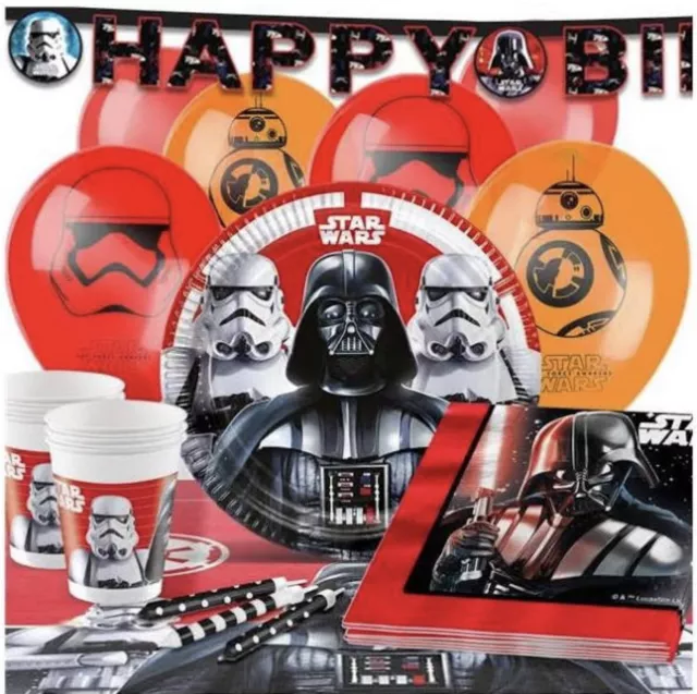 Star Wars birthday party decorations & Star Wars party tableware decorations