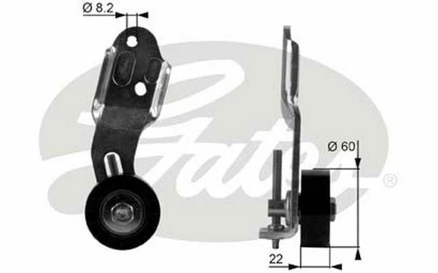 GATES Galet tendeur pour FORD FIESTA T36108 - Pièces Auto Mister Auto