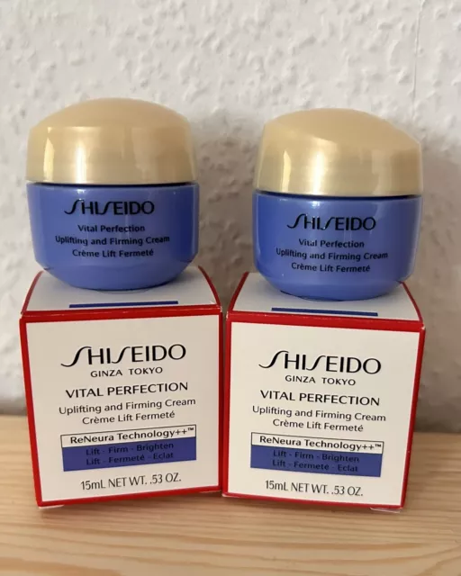 Shiseido Ginza Tokyo Vital Perfection Uplifting and Firming Cream 2x15ml NEU&OVP