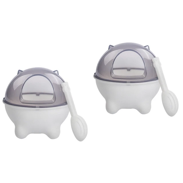 2x Chinchilla arena hámster caja de arena hámster baño de polvo caja de arena arena