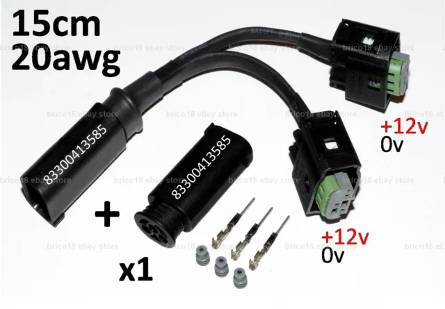 BMW Spina Accessori 15cm/20awg/2p + 1 plug - R1200 R1250 GS GT RS RT K S XR F