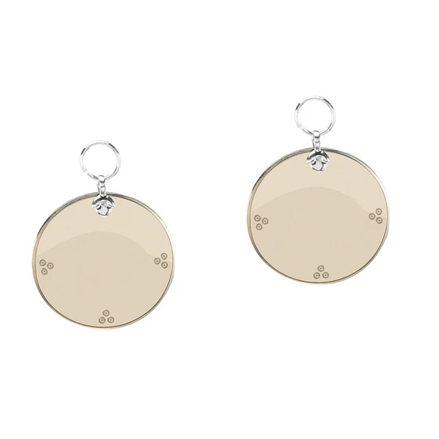 2 piezas espejo de cobre colgante chino retro bagua decoración sala de estar