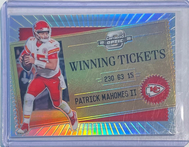 Patrick Mahomes Ii 2020 Contenders Optic Winning Tickets Silver Prizm #Wt1