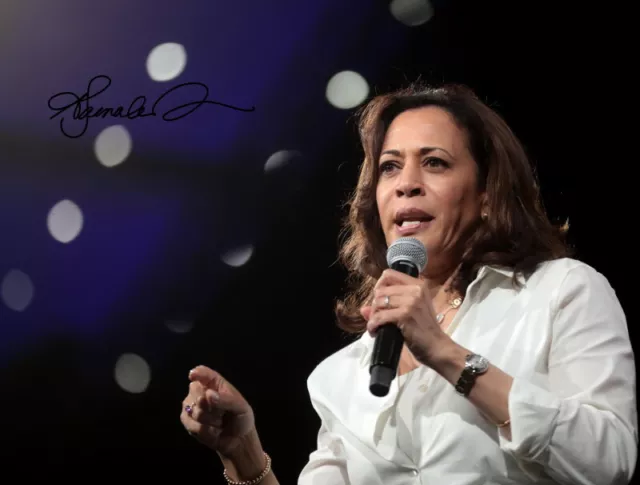 KAMALA HARRIS - Repro-Autogramm, 20x26 cm, US Vize-Präsident, Joe Biden, signed