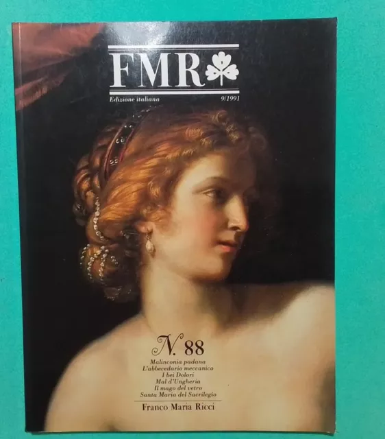 Fmr- Rivista- Edizione Italiana-N. 88 Sett. 1991- Mensile Franco Maria Ricci