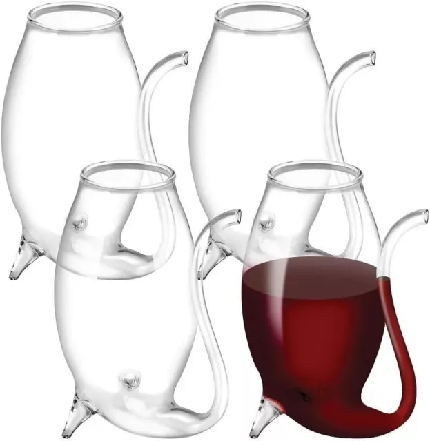 Port Sippers Set 4 Glass Decanter Gift Boxed White Red Wine Pipe Liqueurs Sipper 2