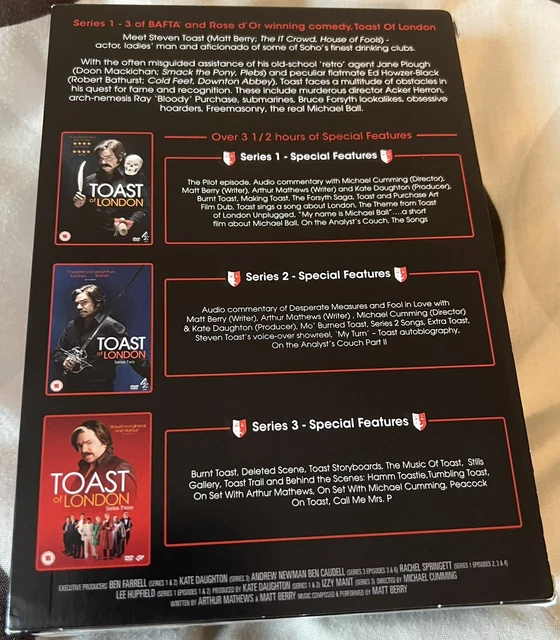 TOAST OF LONDON Dvd Box Set Series 1 2 & 3 Oop Rare Matt Berry 2 & 3