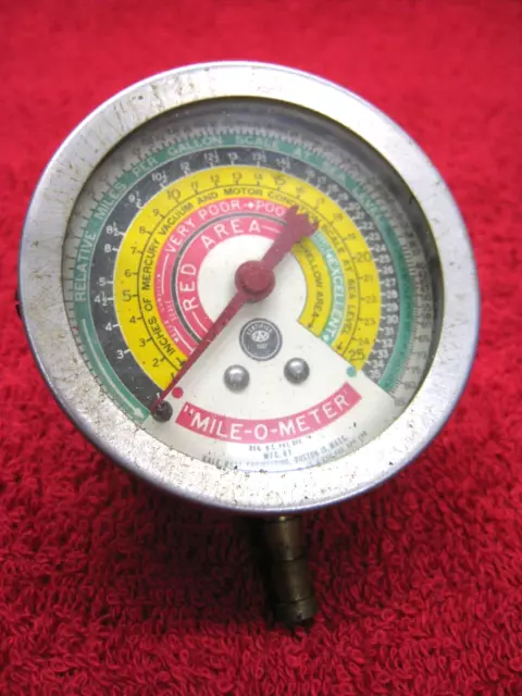 Original 1950's Gale Hall Mile-O-Meter Automotive Testing Multi-Gauge Vintage OE