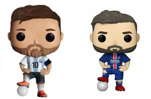 Vinyl Action Figures Funko Pop! Football 10# Lionel Messi With Protector