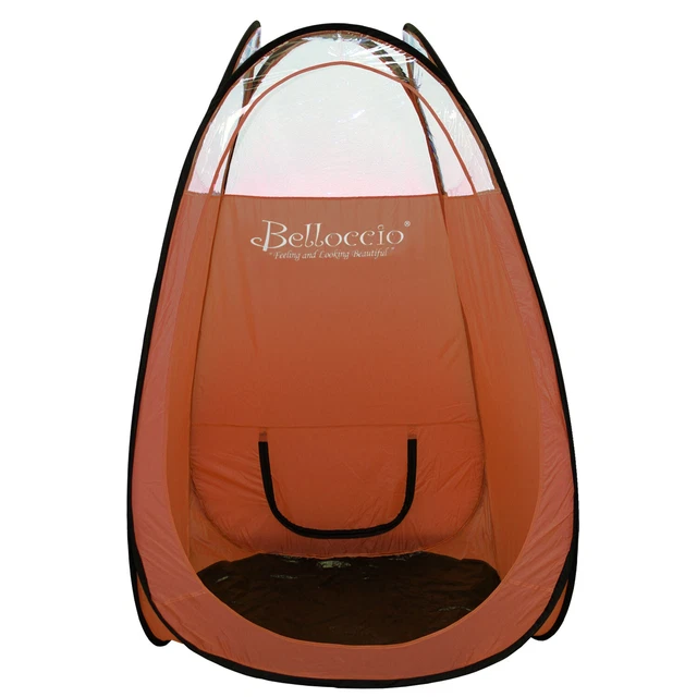 ENORME AERÓGRAFO MARRÓN AEROSOL TIENDA DE BRONCEADO CABINA Portátil Sin Sol DHA Bronceado PARTE SUPERIOR TRANSPARENTE