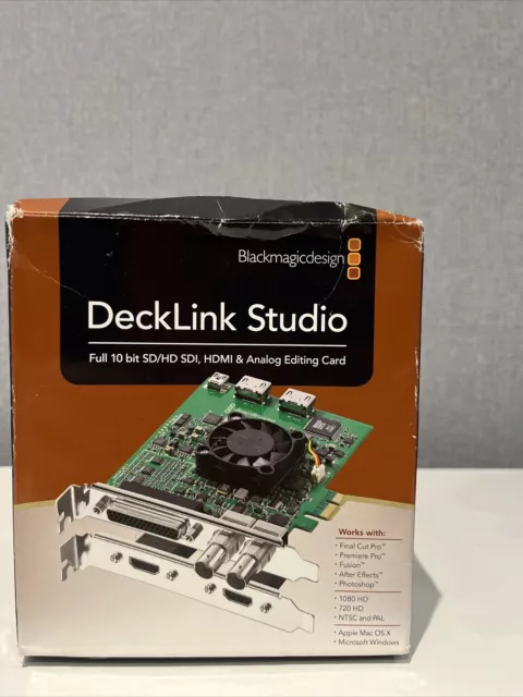 Blackmagic Design Decklink Studio SD/HD PCI-E Video Capture Card