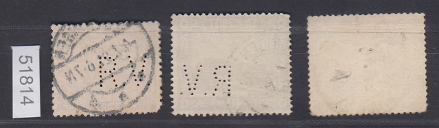 Saarland, Firmenlochungen, Perfins