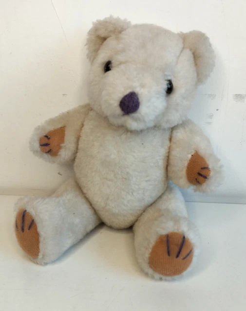 Ancien Ours En Peluche Marron 60 Cm - Fabrication Française Années 60
