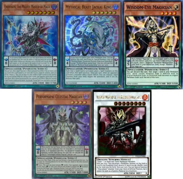YUGIOH PENDULUM MAGICIAN Tournament Deck - Endymion - Ignister -55 Cards  $105.11 - PicClick