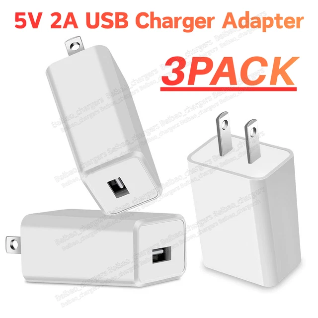 thumbnail image 2 of 10W 5V 2A USB Wall Charger Cube – Universal AC To DC Power Adapter For IPhone, Samsung, Android – Fast Charge 2 of 5
