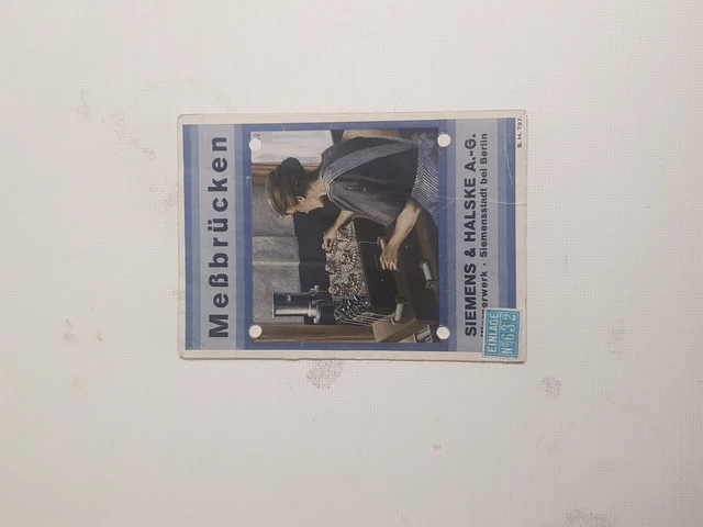 Meßbrücken Prospekt Vintage