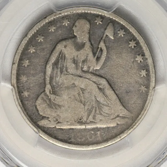 1861-O 50c PCGS VG08 Liberty Seated Half Dollar