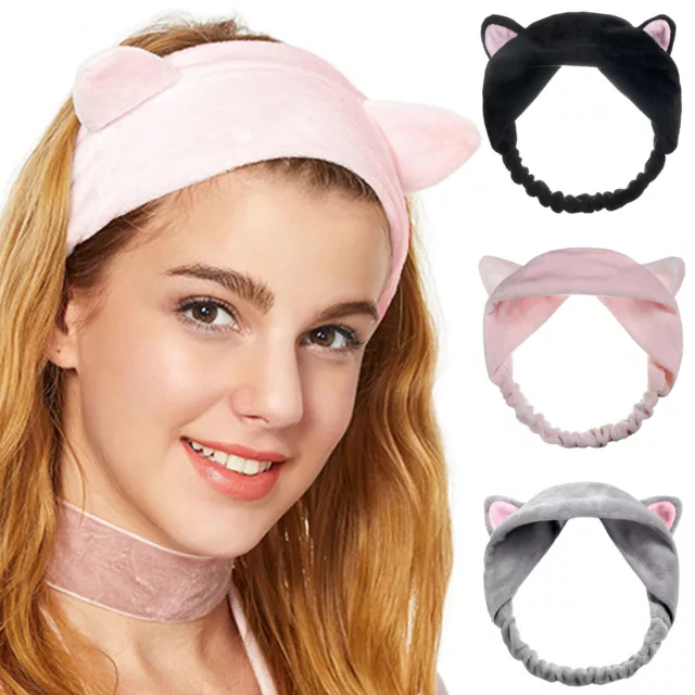 Fascia per capelli orecchie di gatto fascia per testa regalo copricapo accessori per capelli ragazze strumenti per trucco