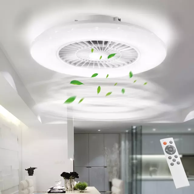 70W Moderne Smart-LED-Deckenleuchte Fan Deckenventilator Mit Lampe+Fernbedienung