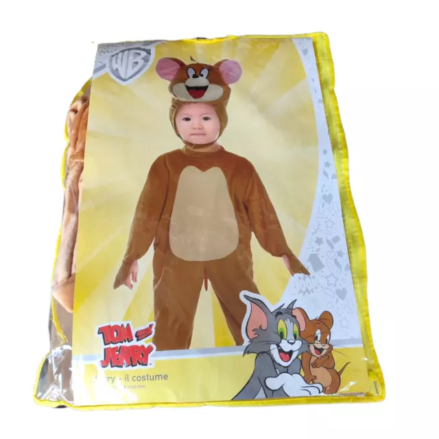 Maus Kostüm Kinder braun Plüsch Tom und Jerry Overall Kapuze Tierkostüm Fasching