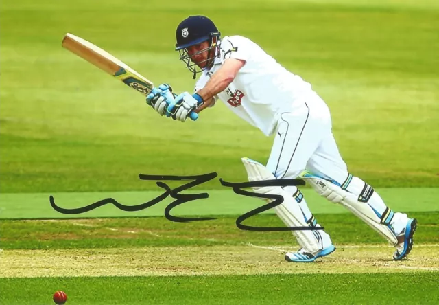 HAMPSHIRE CRICKET: WILL SMITH SIGNED 6x4 ACTION PHOTO+COA