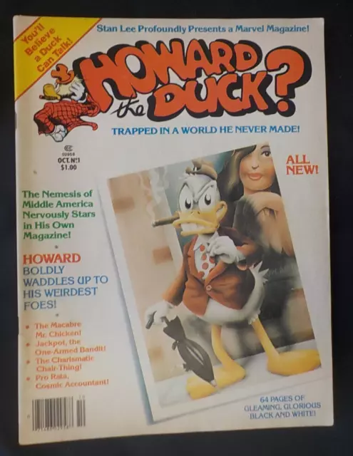 Howard the Duck #1 ! MARVEL B&W 1979 ! GENE COLAN ! MICHAEL GOLDEN ! hayfamzone