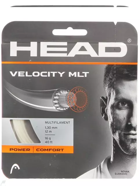 Corde Tennis HEAD Velocity Mlt natural 1.30 n.1 matassina 12m multifilamento
