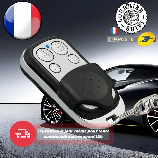 4 Pièces Telecommande Universelle Portail, 433MHz Telecommande Portail - Foto 7