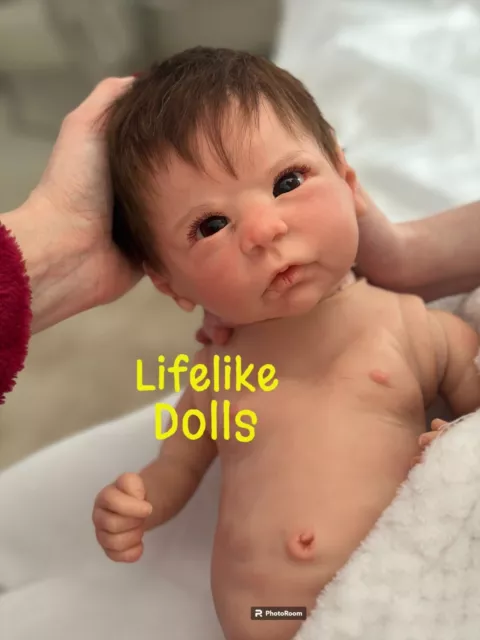 Baby Mädchen Ganzkörper Linda Murray Chloe Reborn Neugeborenes wie Silikon Lebenspuppe