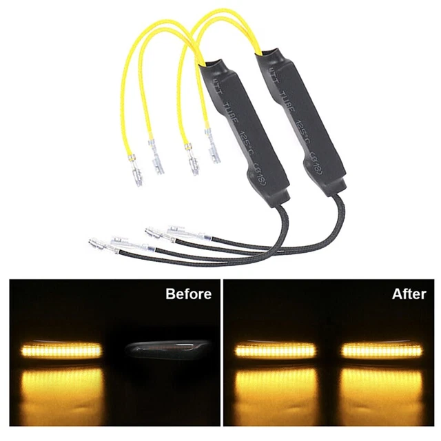 LUCI SCORREVOLI LED moto per segnale di svolta freno di coda con striscia tubola EUR 26,88