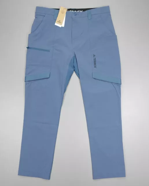 Adidas Terrex Zupahike Hiking Senderismo Jogger Pants Blue HT2006 Size 38x30