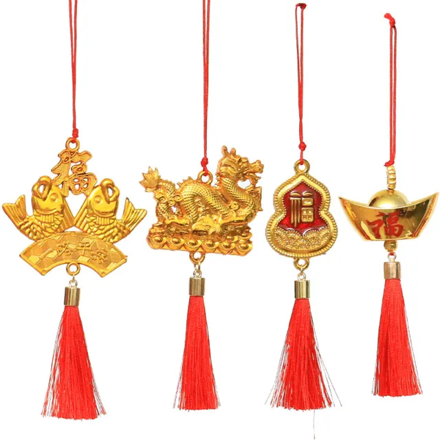 2024 Chinese Festival Drag New Year Pendant Hom Decoration Party Gift OrnameDC
