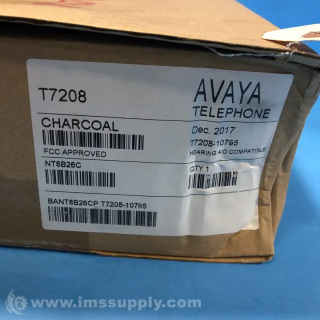 Avaya T7208 Charcoal Display Phone 8738 2
