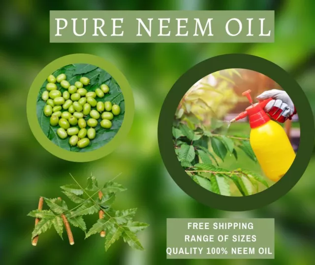 Pure Neem Oil | Neem Seed Oil | Organic Cold Pressed 50ml 100ml 200ml 500ml 1L 3