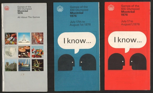 Programmi dei Giochi Olimpici di Montreal 1976, 2 I Know + programma informativo