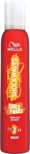 Wella Shockwaves Curls and Waves Mousse, 200ml