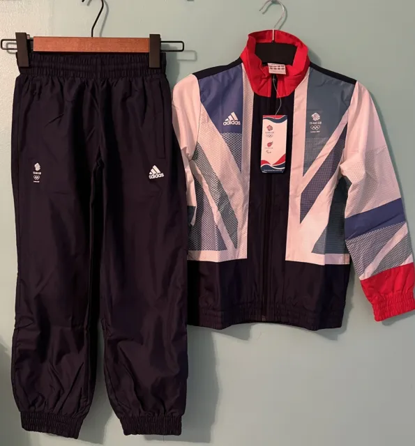 Boys Adidas Team GB London Olympics 2012 Presentation Tracksuit Size 8 Years Old