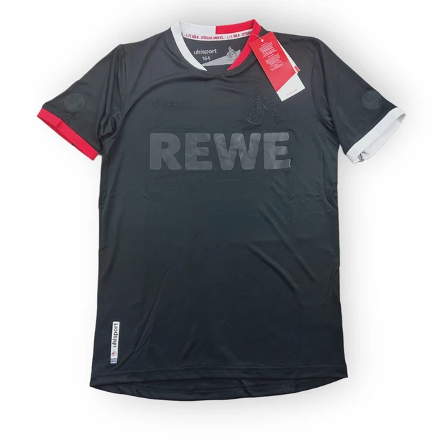 1. FC Köln Trikot Gr. 152 / 164 2021-22 Uhlsport schwarz Neu 3rd Kinder