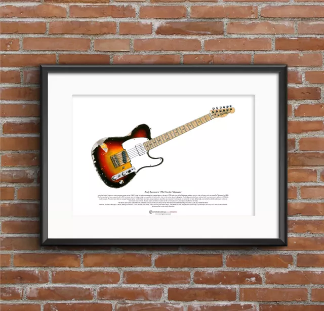 Andy Summers' Fender Telecaster ART POSTER A3 size