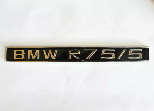 Motor-Typenschild für BMW R75/5, Metall, selbstklebend, neu!