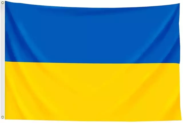 Ukraine Flag Large Ukrainian Sporting Events 5x3FT Banners Football Fan Support